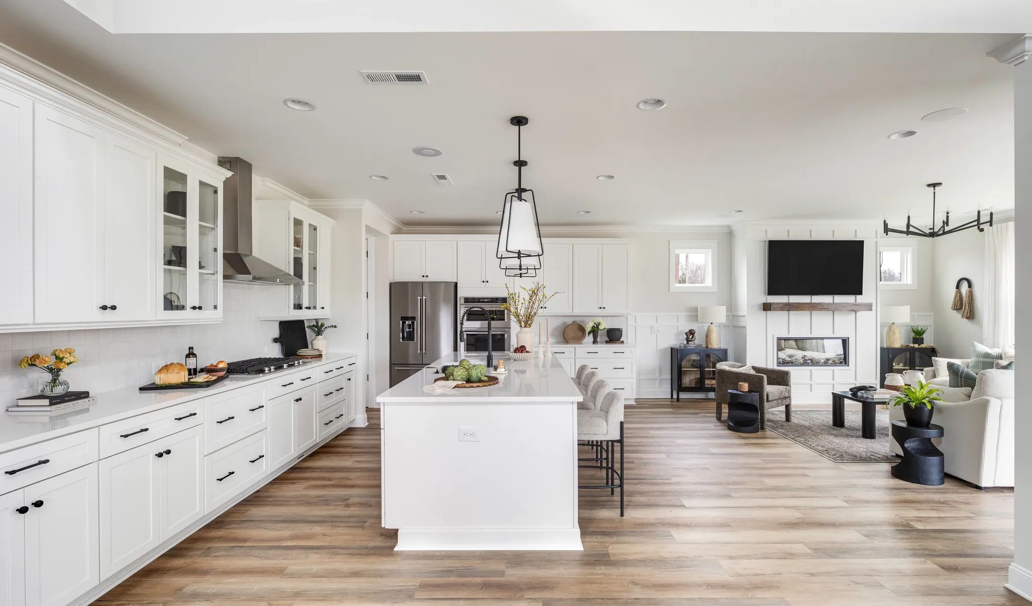 Presley Model Kitchen and Living Room