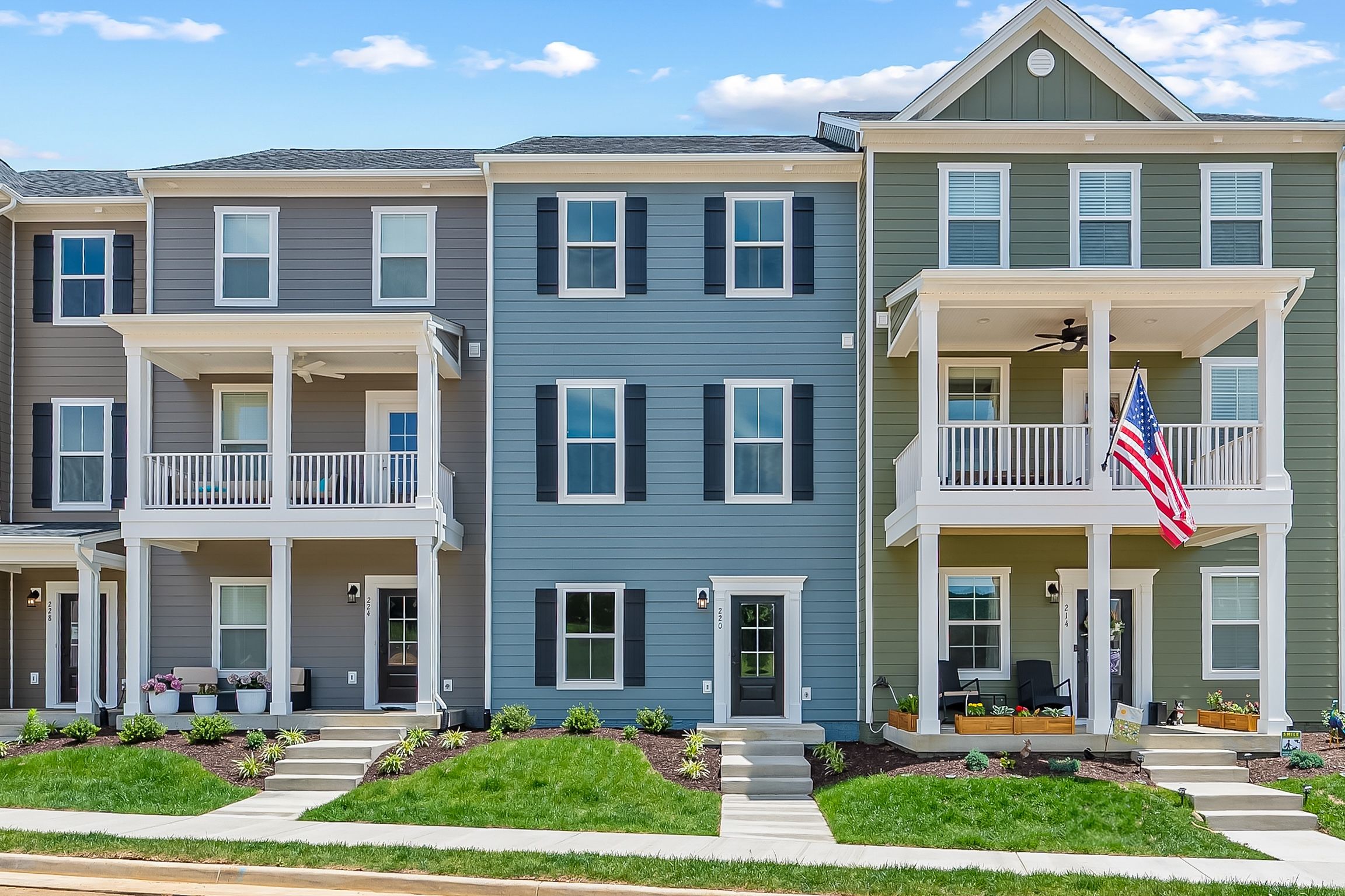 The Waverly - Daleville Town Center Townhomes: Daleville, Virginia - Stateson Homes