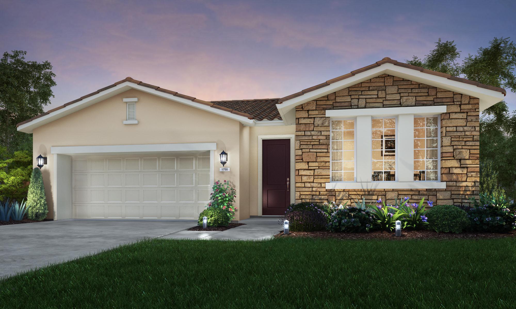 The Ashington - Crossing at River Oaks: Merced, California - Stonefield Home