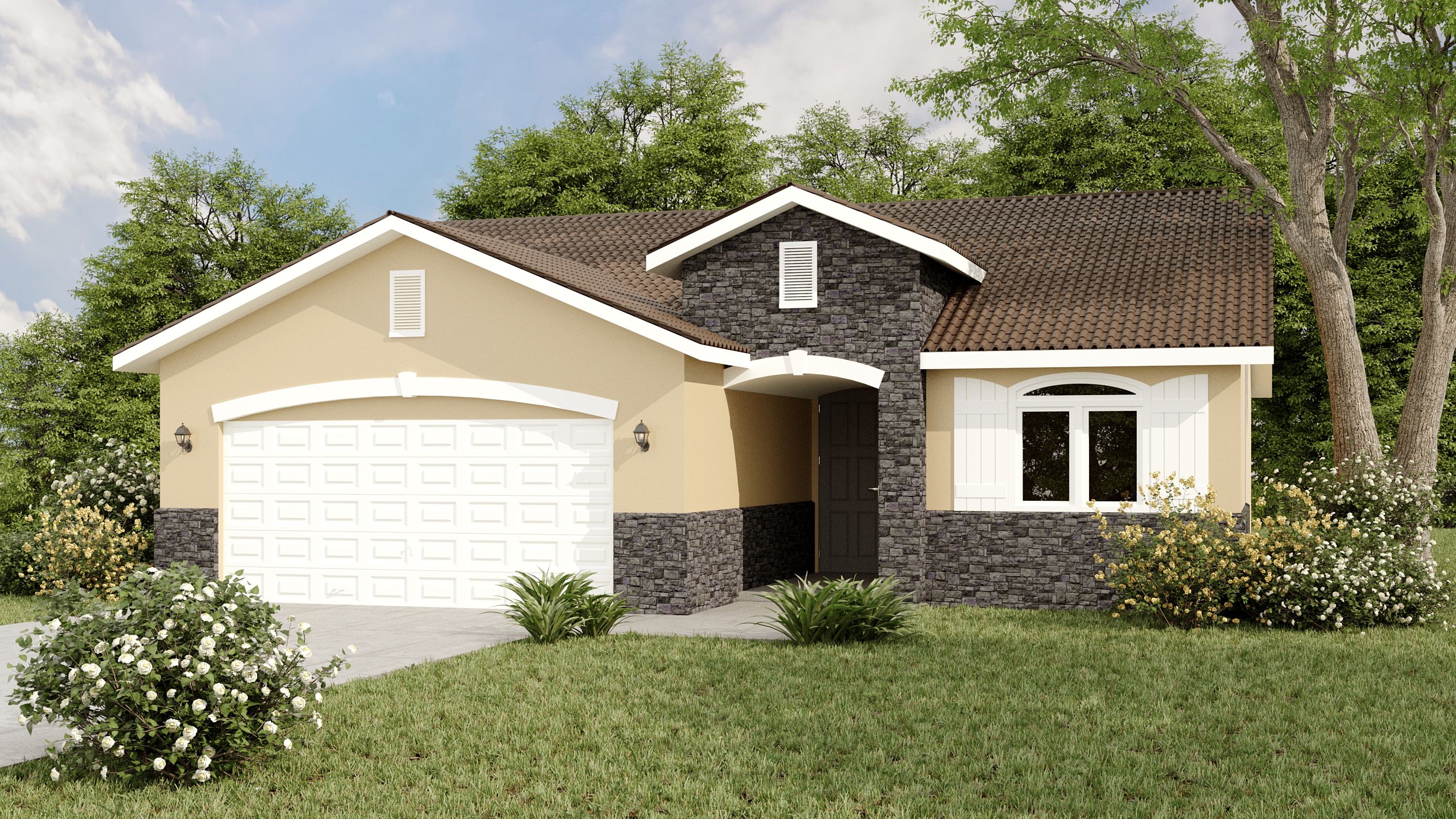 The Adelina - Crossing at River Oaks: Merced, California - Stonefield Home