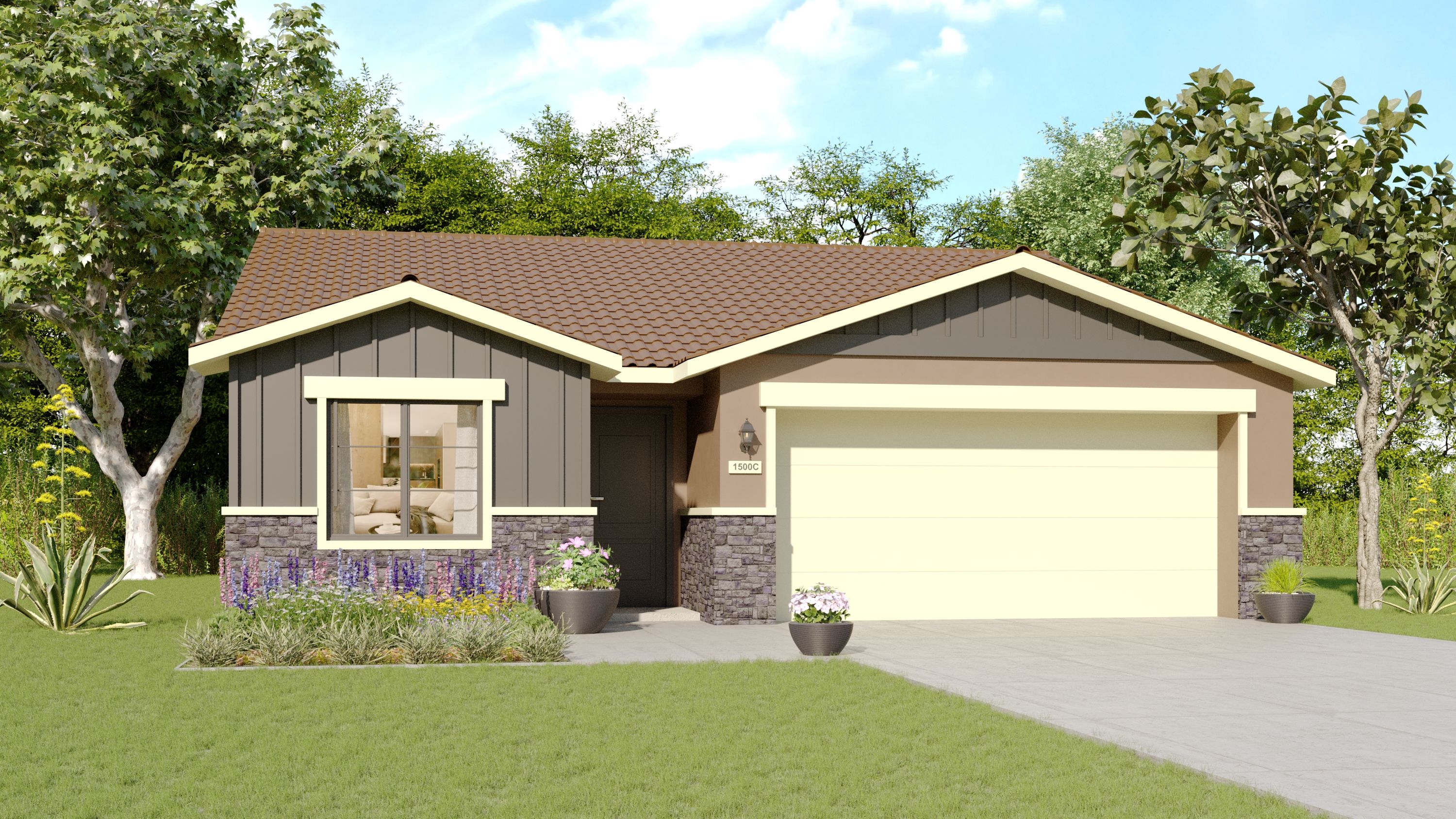 The Carmelo - Southpointe: Los Banos, California - Stonefield Home