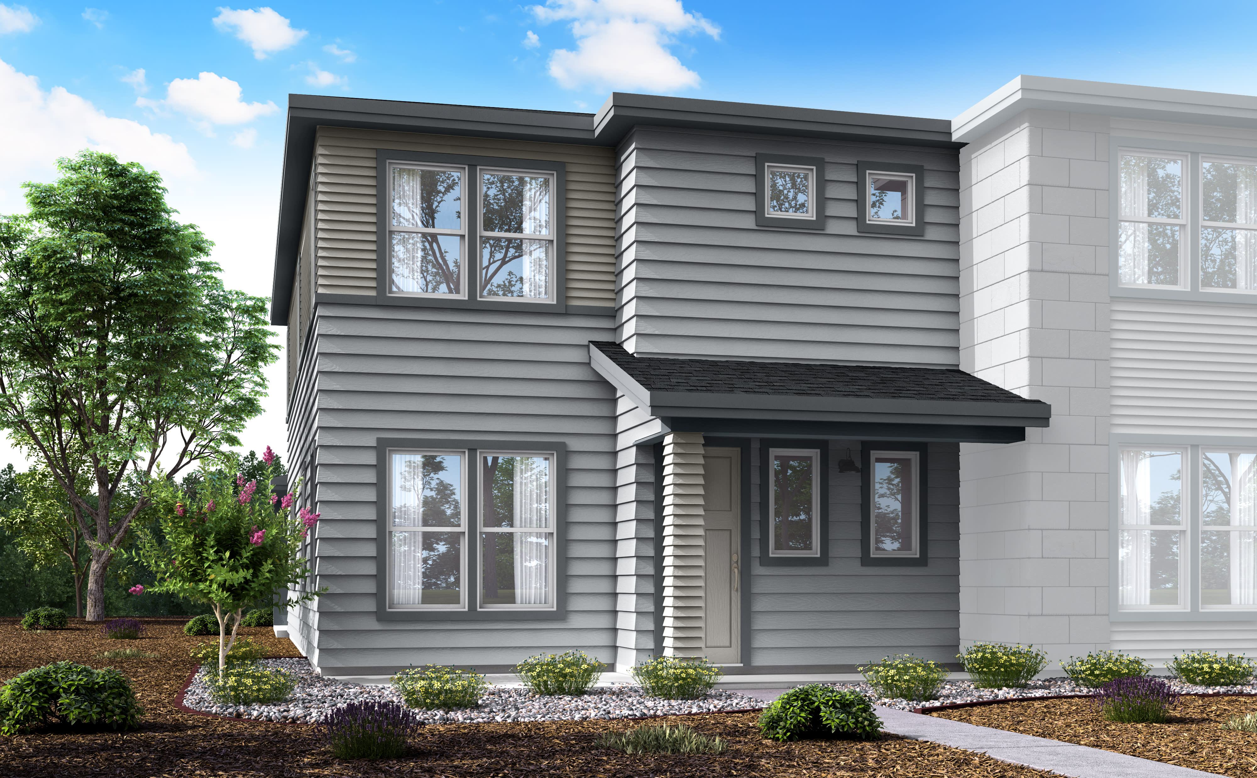 Plan D - Westside Crossing Townhomes: Berthoud, Colorado - Tri Pointe Homes
