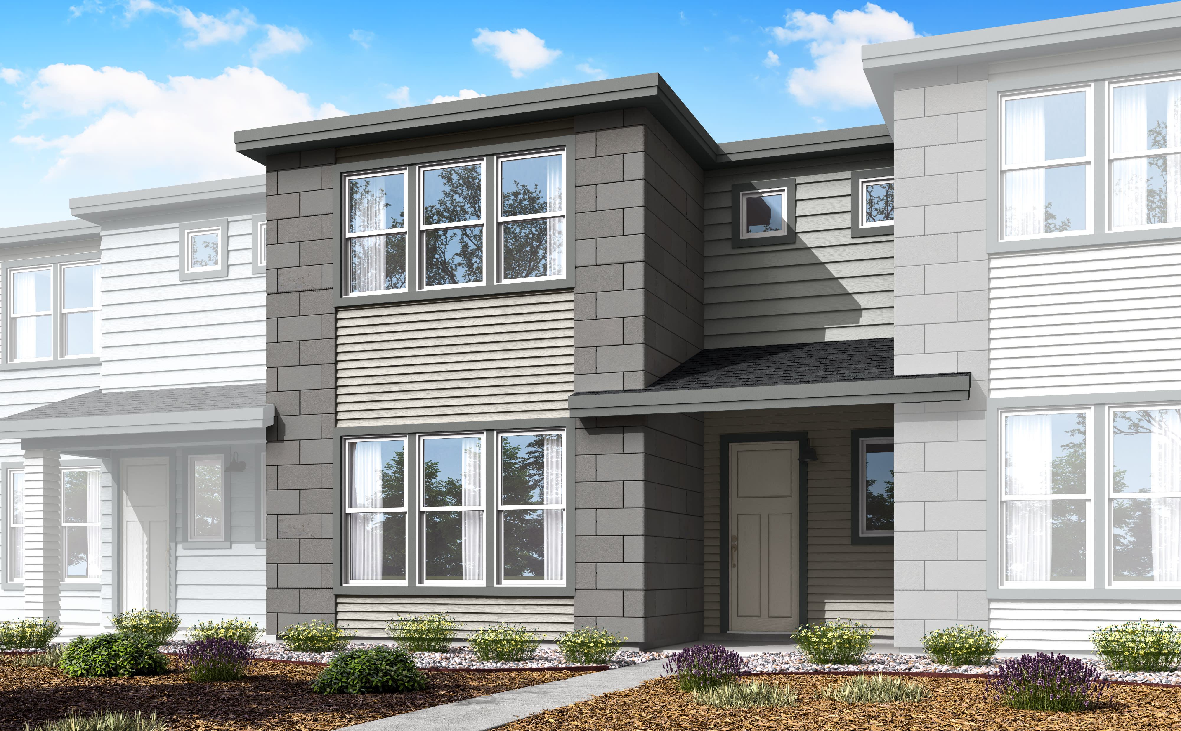 Plan B - Westside Crossing Townhomes: Berthoud, Colorado - Tri Pointe Homes