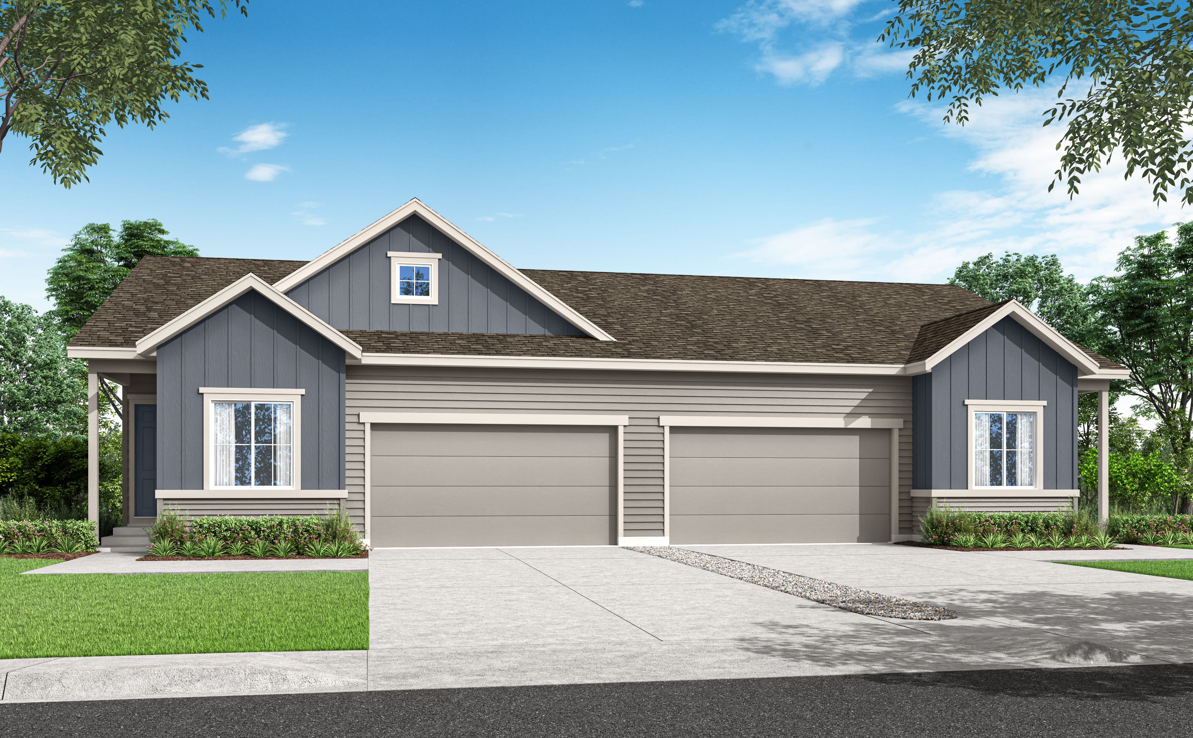Plan 3405 - Westside Crossing Paired Homes: Berthoud, Colorado - Tri Pointe Homes
