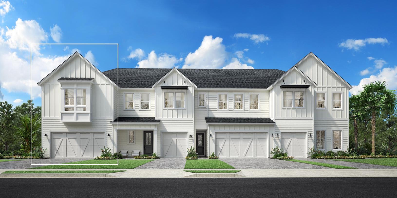 Lightner Modern Farmhouse - Newbrook - Towns Collection: Saint Augustine, Florida - Toll Brothers