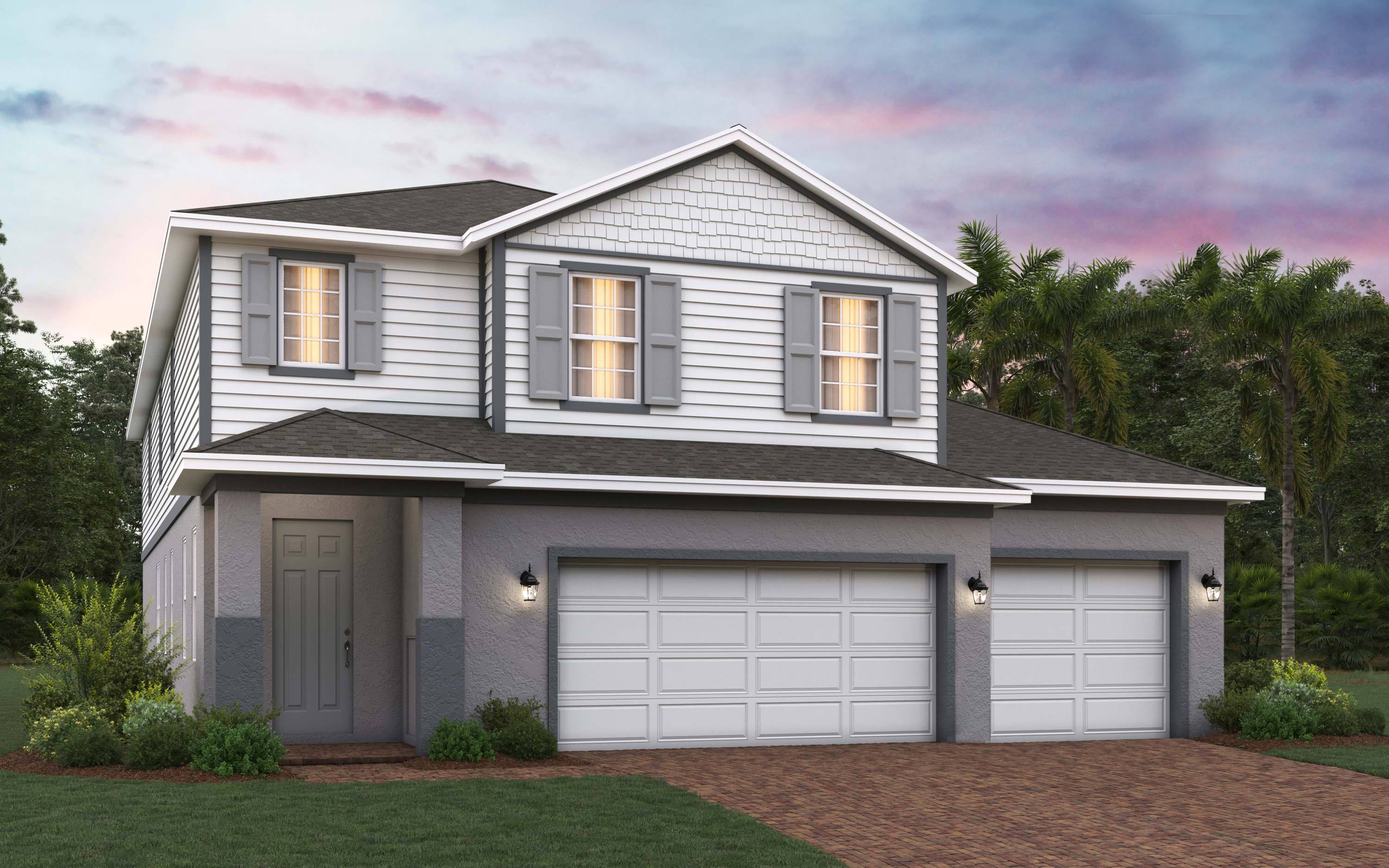 Wekiva 3-Car - Eagletail Landings: Howey In The Hills, Florida - Trinity Family Buildiers