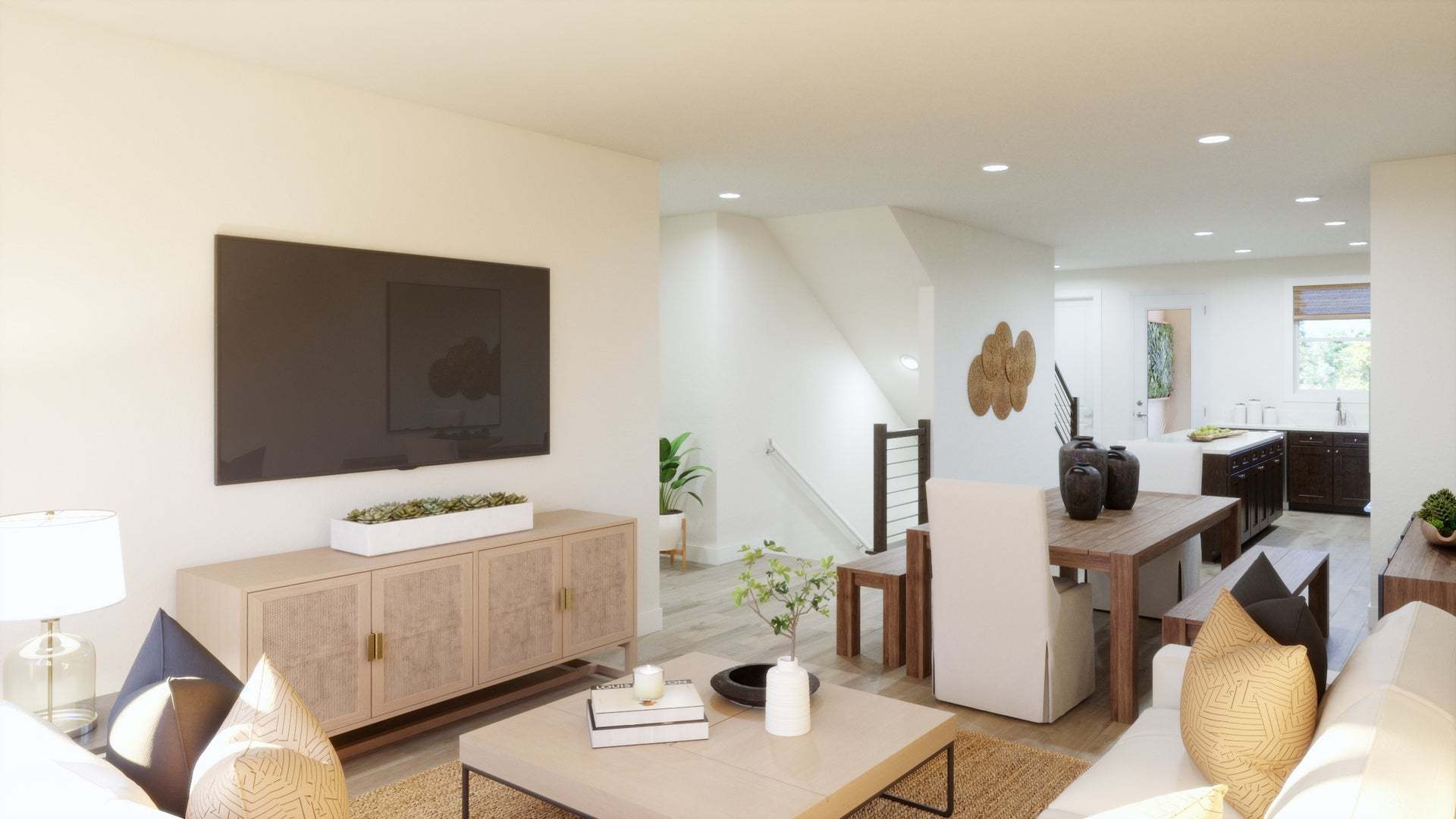 Deerwood Heights in San Ramon by Trumark Homes I Residence 2 Rendering I Open-Concept Living