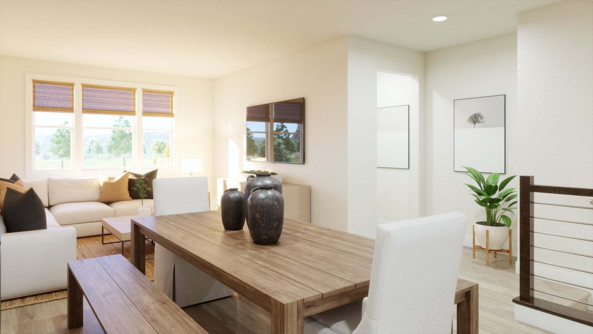 Deerwood Heights in San Ramon by Trumark Homes I Residence 2 Rendering I Open-Concept Living