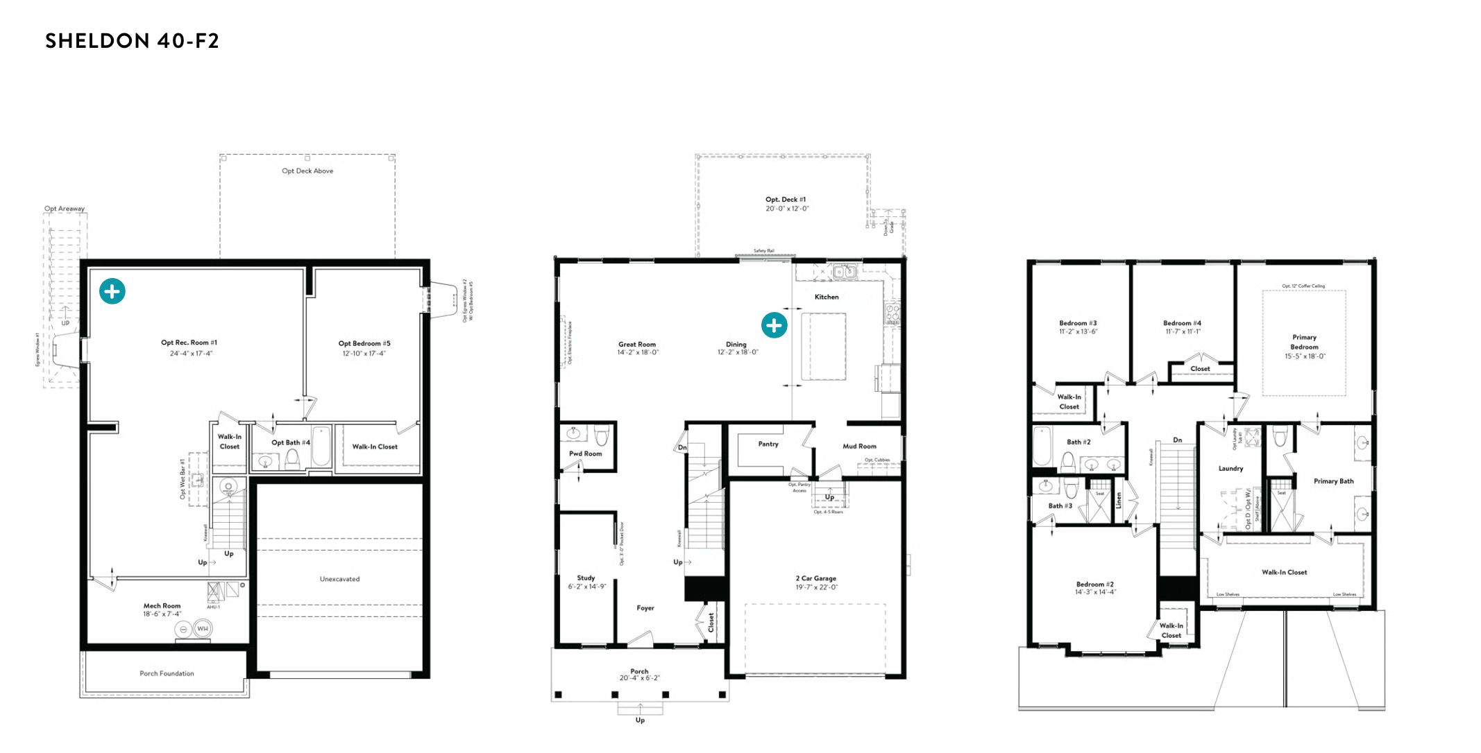 All Levels Finished Basement with Extended Kitchen Island