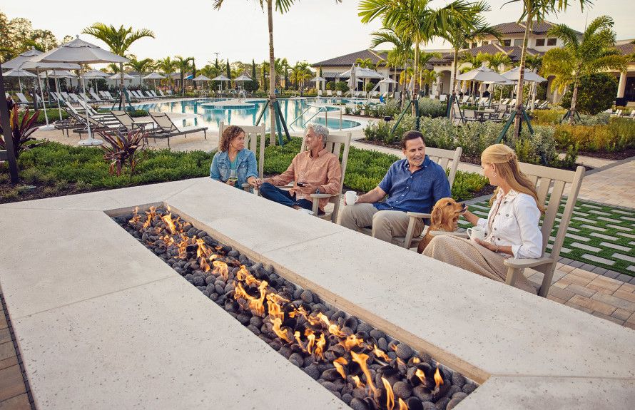 Poolside Firepit Lounge