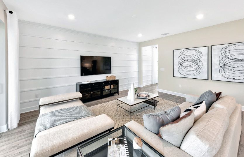 Living space filled with natural light