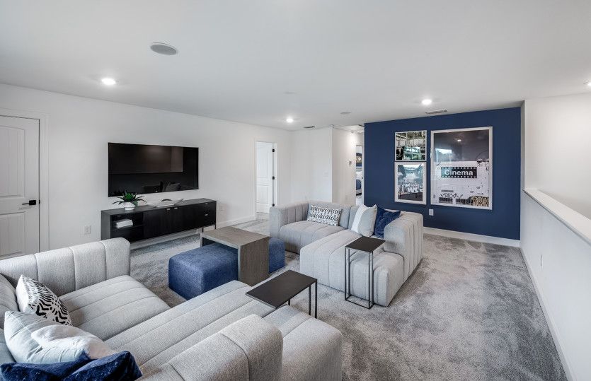 Make the loft space a family room or media center
