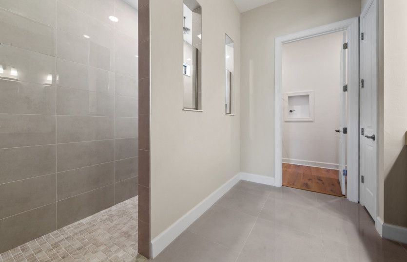 Owner's bathroom with walk in shower