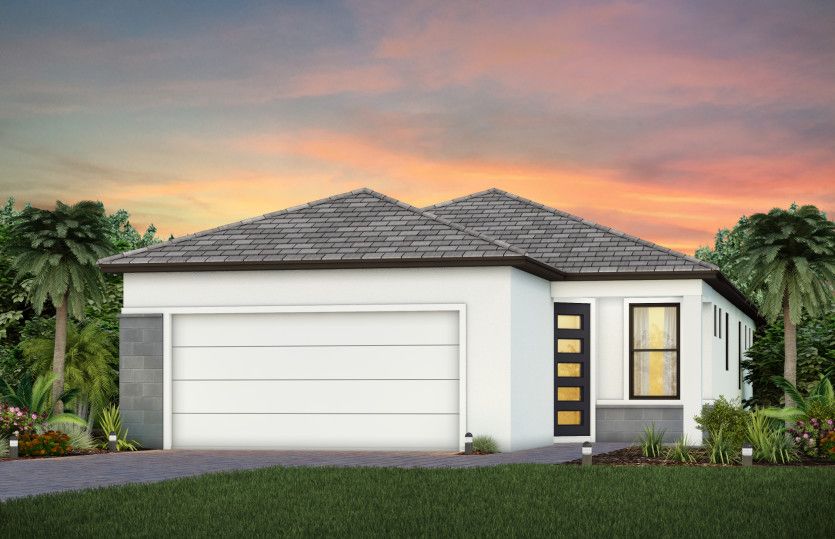Exterior MD1 with stone