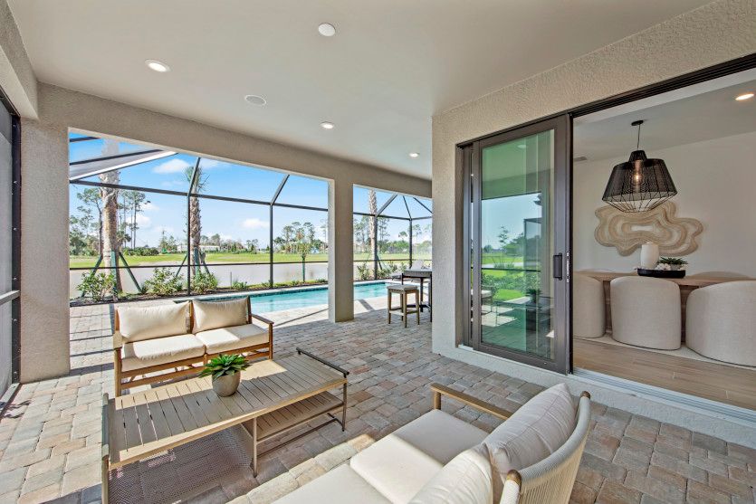 Screened-in pool and spacious lanai