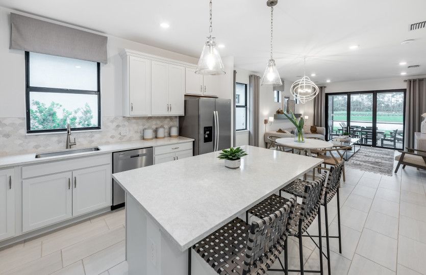 Open kitchen with flow through layout perfect for entertaining
