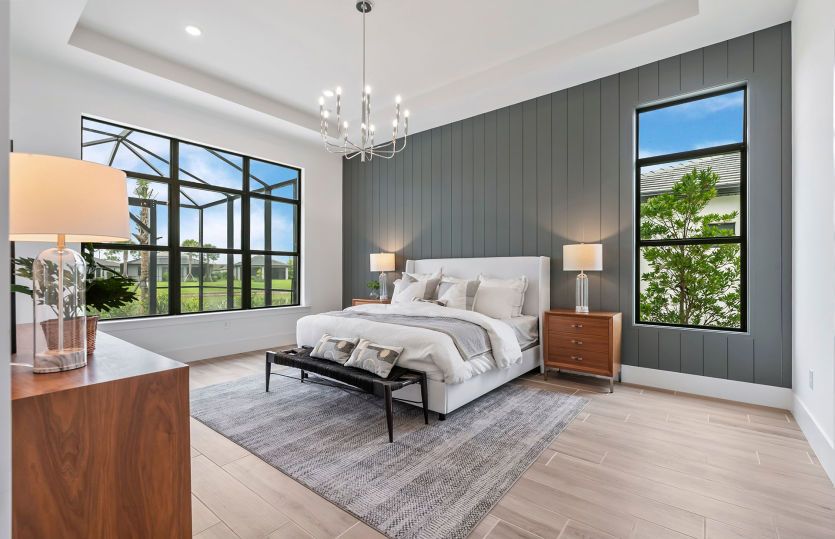 Spacious owner's suite with serene views