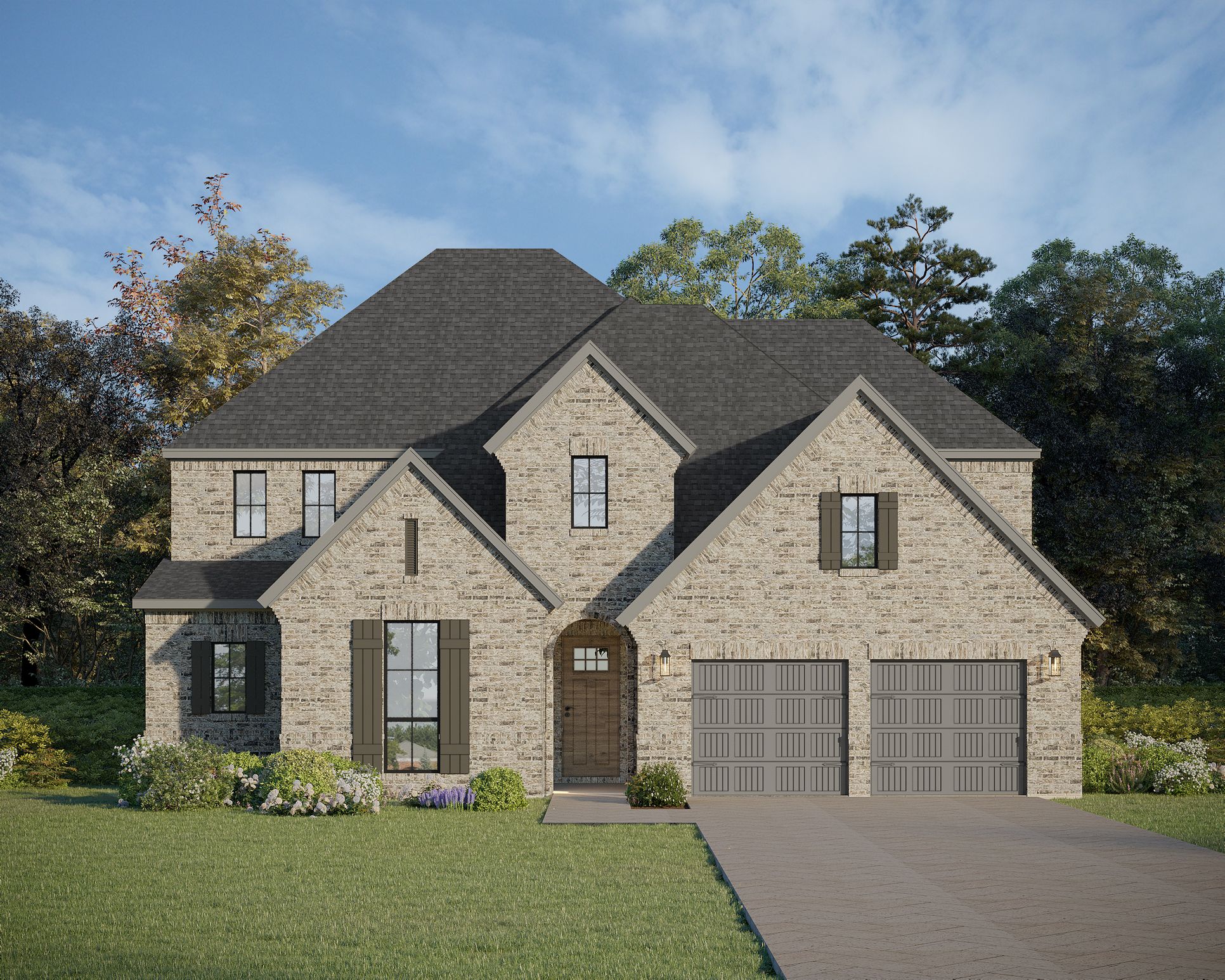 Exterior:Plan 1640 Elevation D
