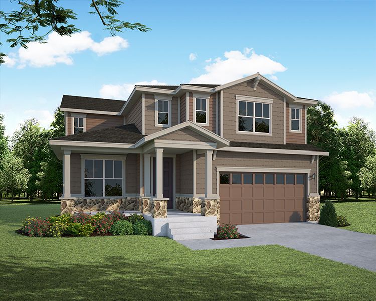 Exterior:Plan C407 Elevation A