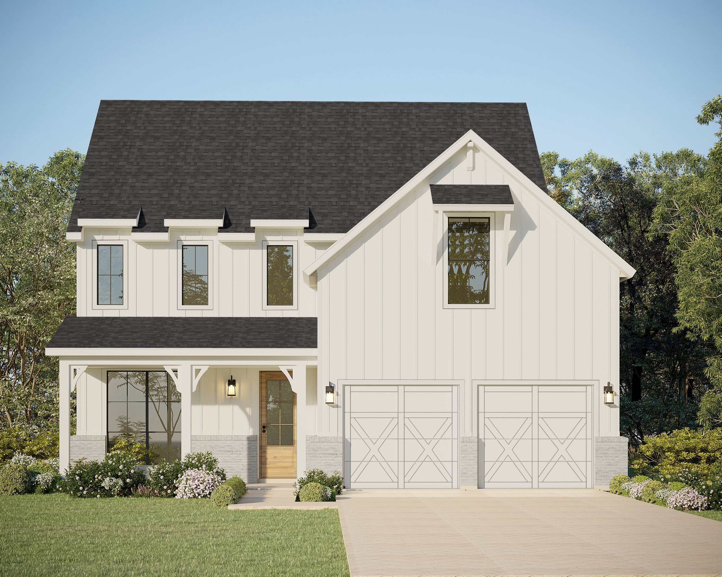 Exterior:Plan 1568 Elevation B