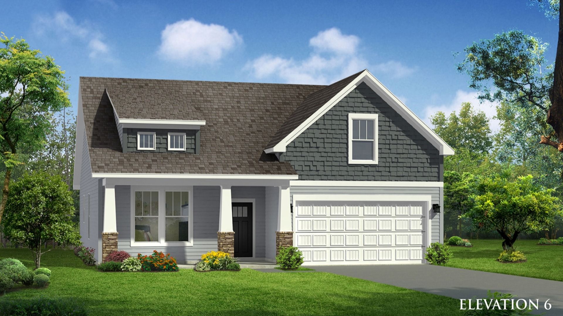 Elevation 6:Elevation 6 of The Parker Design by DRB Homes