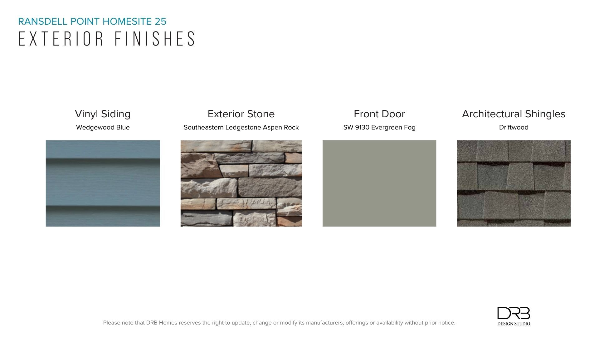 Design Studio Selections
