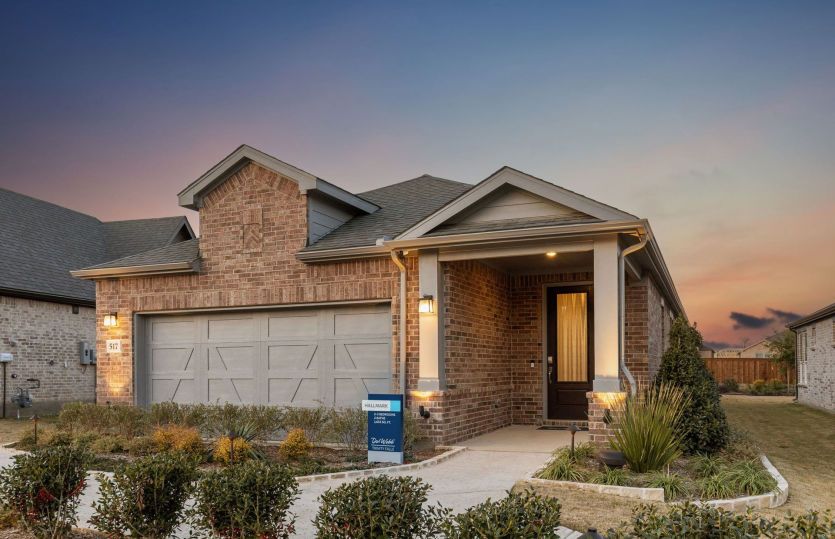 Hallmark:The Hallmark, a one-story home design with 2-car garage