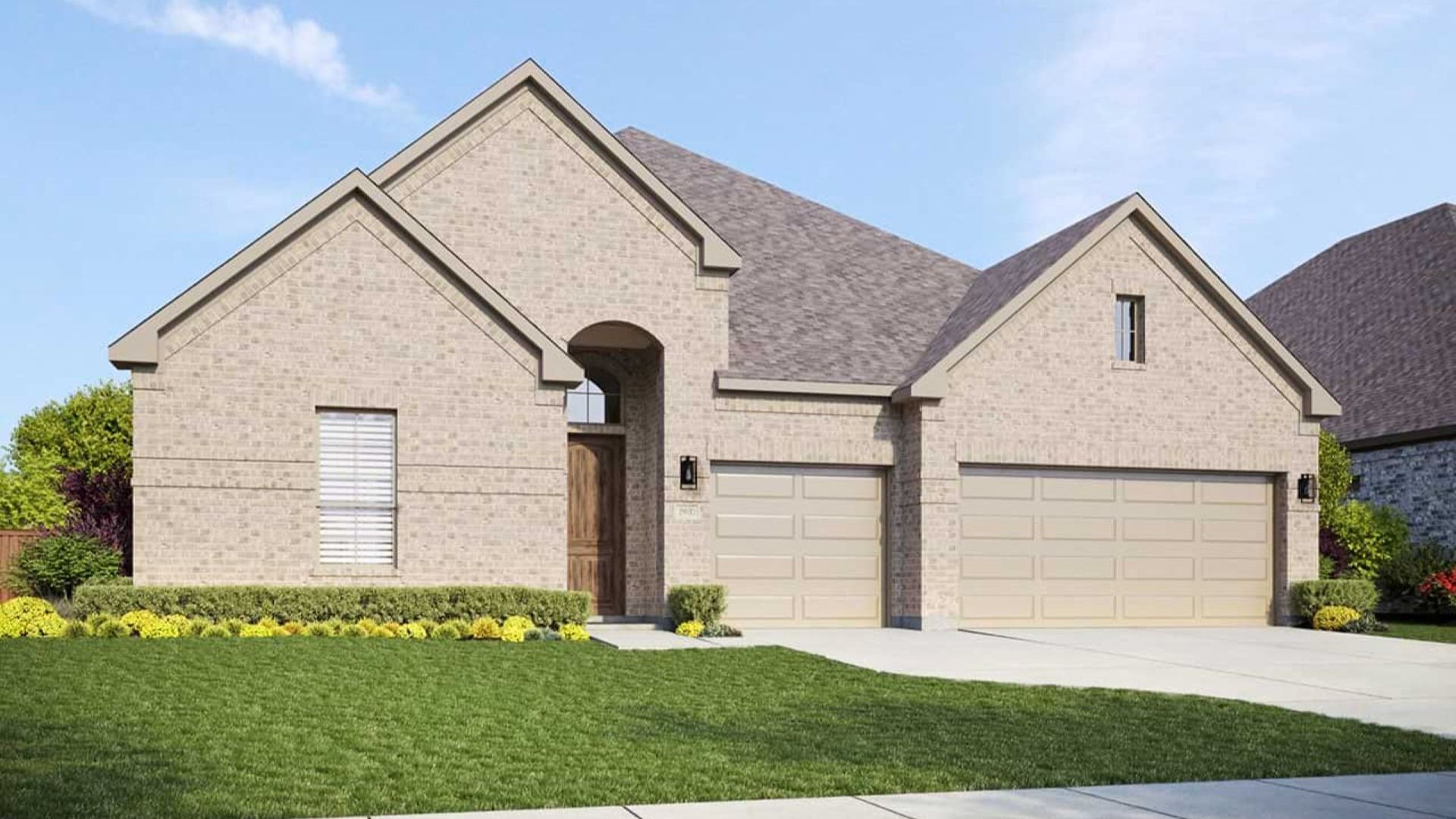 Modern Residential Single-Family Home Design & Architecture:Elevation F