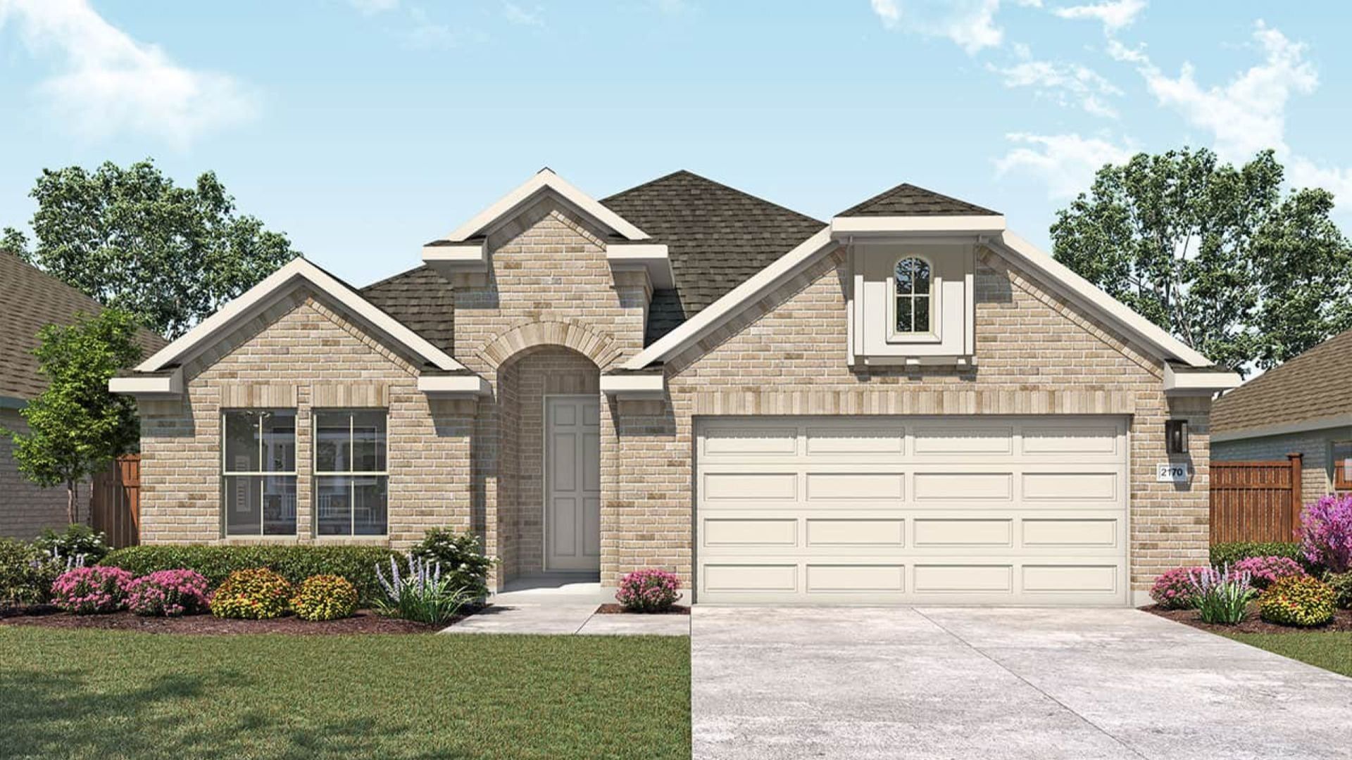 Modern Single-Family Home Design and Architecture Render:Elevation L