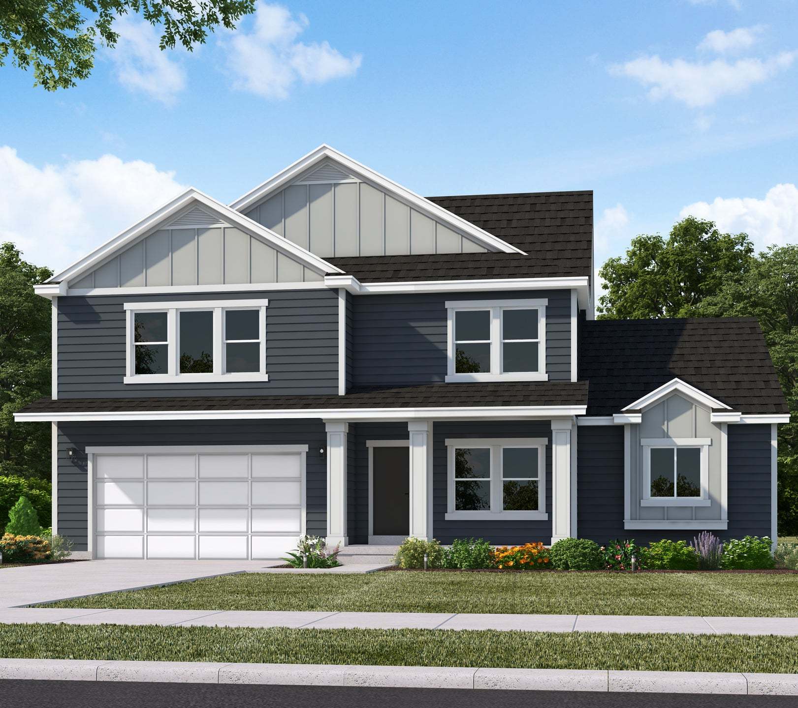 Exterior:Craftsman Elevation