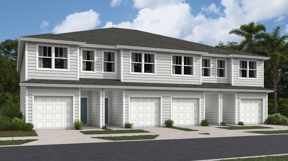 Elevation A - A traditional-styled exterior