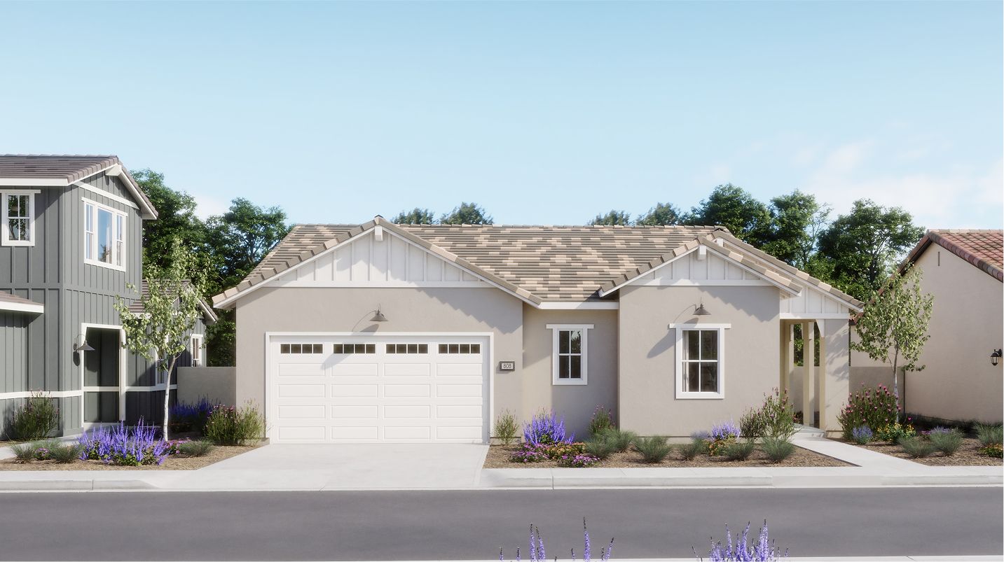 Elevation B - Strata Rancho Mission Viejo Res1 Farmhouse B