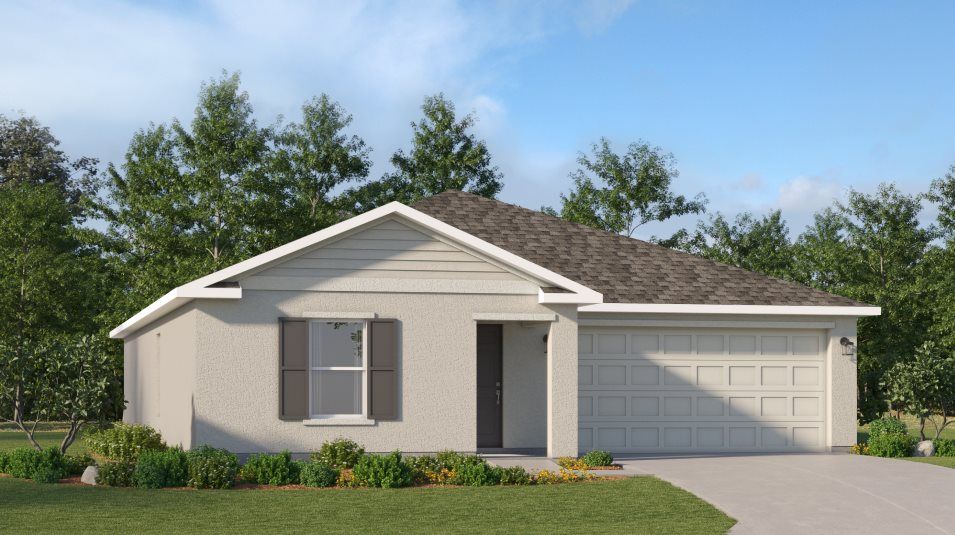 Elevation B - A ranch-inspired exterior