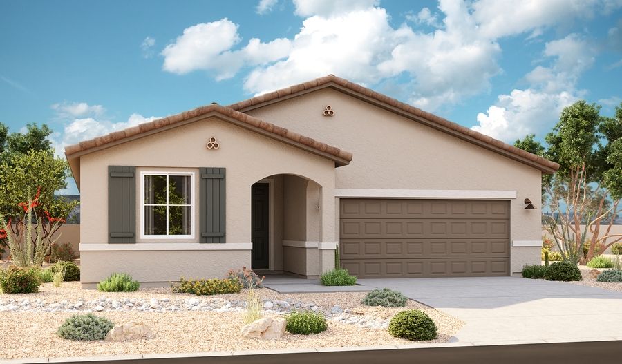 Augusta-Q740-VistaMontebella Elevation A:The Augusta Elevation A
