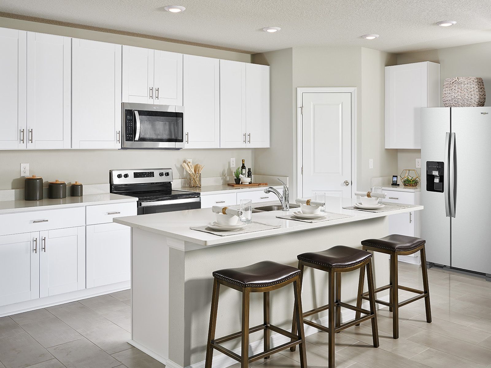 Kitchen modeled at Bristol Meadows.:Kitchen modeled at Bristol Meadows.