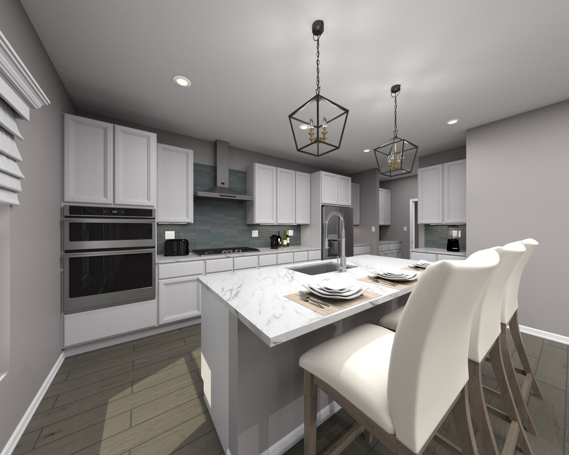 Spacious Kitchen with Work Island:Spacious Kitchen with Work Island