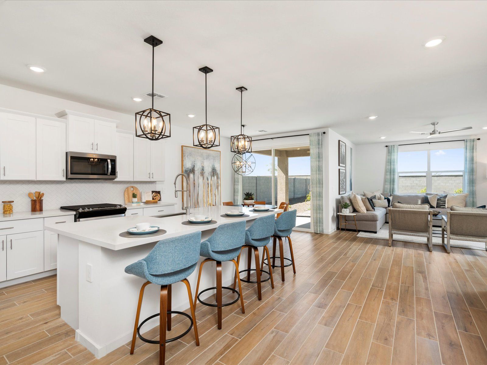 Kitchen:Great Room in the Arlo Floorplan at Abel Ranch