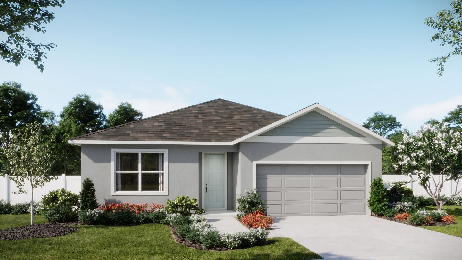 Trinity Place - Haven - Transitional - Day - Exterior Rendering - Risewell Homes