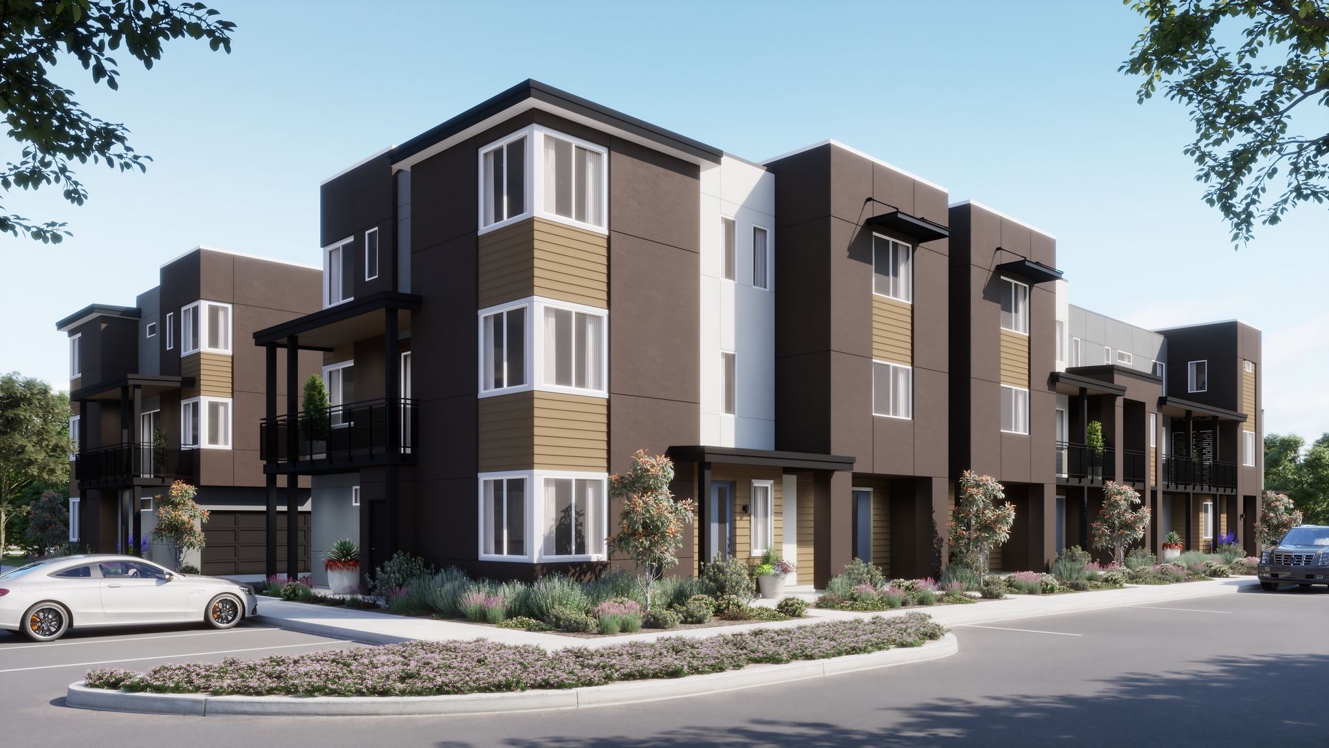 Townsway at the DC - Front Exterior - Rendering - Risewell Homes
