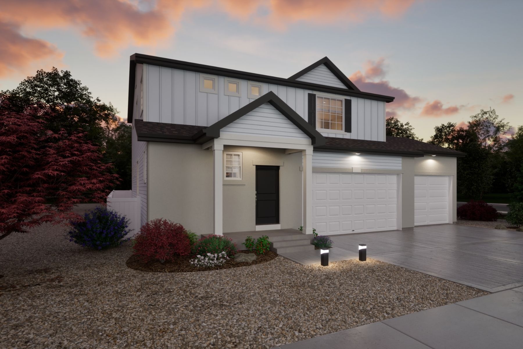 972 Esprit TRR Elev E CS5 Twilight:Esprit rendering of Elev E, color scheme CS5 Twilight