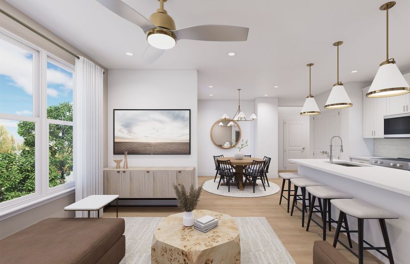 2.2.0H:Gathering Room Opens to the Kitchen and Dining