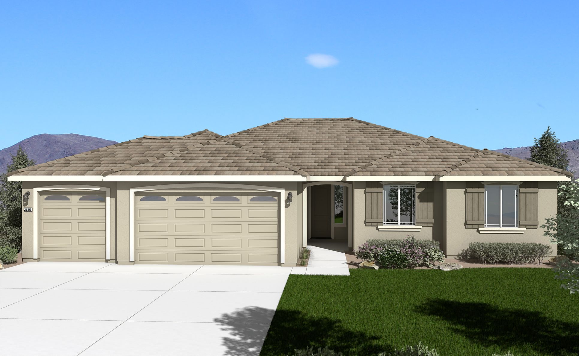 Elevation A:Plan 4 - Silver Canyon