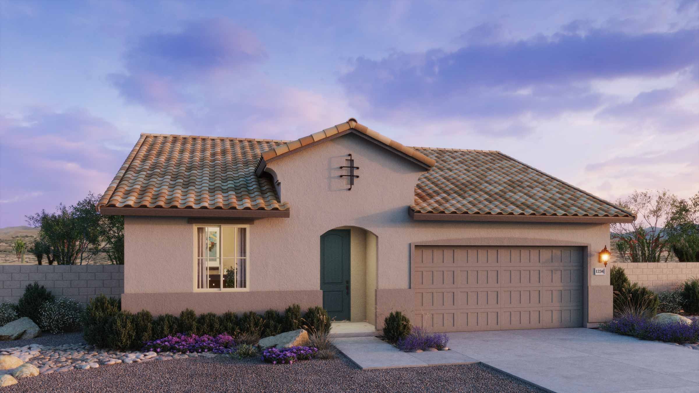 The Residences Collection at Copper Falls - Plan 4003 - Spanish Elevation - Renderings-1