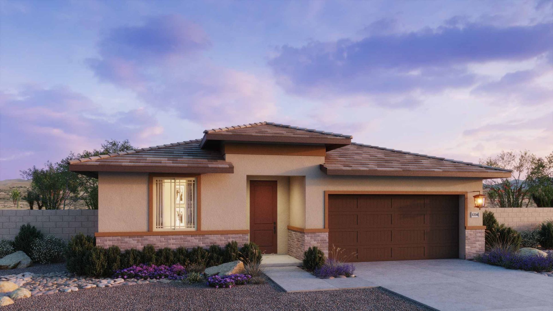 The Residences Collection at Copper Falls - Plan 4003 - Prairie Elevation - Renderings